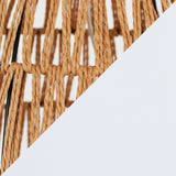 Congo - Contemporary Rattan Table Lamp - Natural / Matte Black / White - Furniture Home Direct