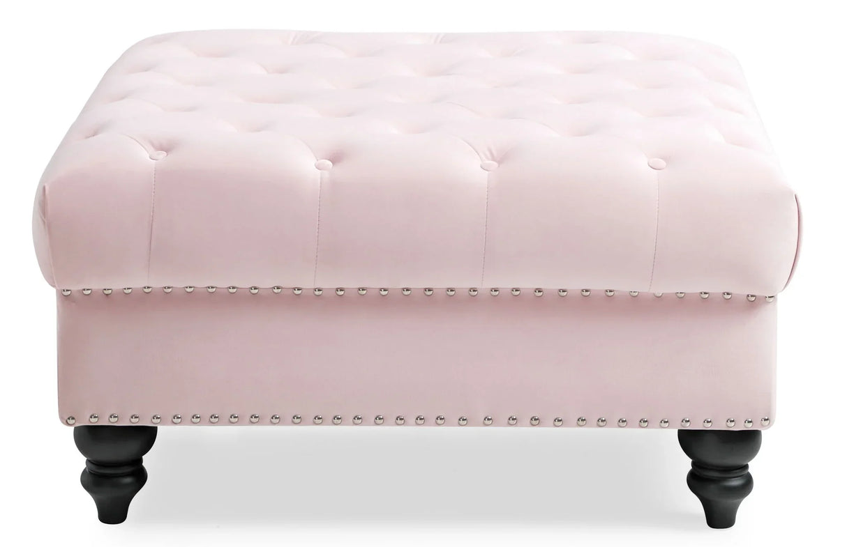Soft Charming Traditional Ottoman - Furniture Home Direct
