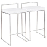 Fuji - Contemporary Elegant Stackable Counter Stool Set - Furniture Home Direct