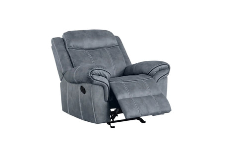 Zubaida - Two Tone Velvet Glider Recliner - Furniture Home Direct