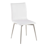 Fuji Mason - Upholstered Swivel Contemporary Dining Set Dining Set, Glass, 5 Piece - Furniture Home Direct