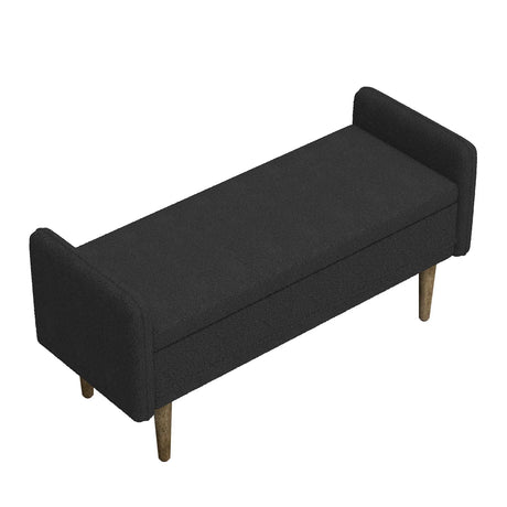 Teddy Velvet Storage Stool With Storage Space For Apartments - Furniture Home Direct