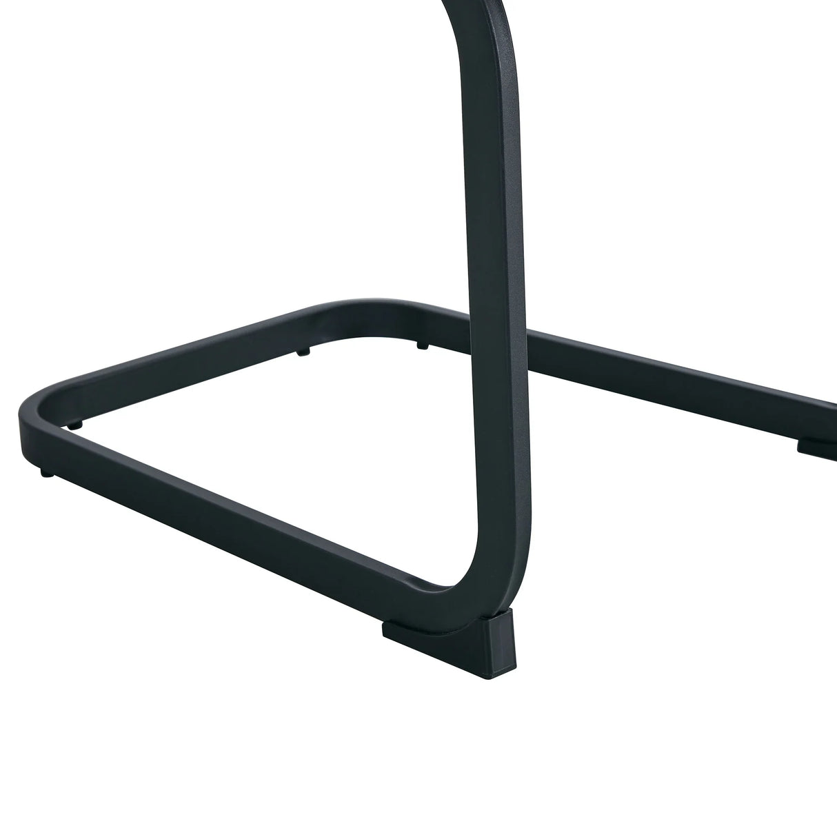 Dining Chairs Upholstered Modern Cantilever Steel Brown - Furniture Home Direct