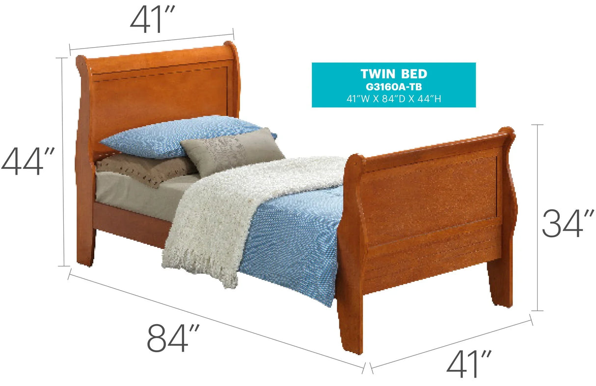 Panel Sleigh Bed - Furniture Home Direct
