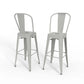Fletcher - Handcrafted Metal Stool (Set of 2) - Furniture Home Direct