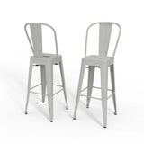 Fletcher - Handcrafted Metal Stool (Set of 2) - Furniture Home Direct