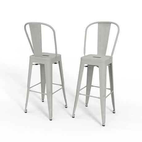 Fletcher - Handcrafted Metal Stool (Set of 2) - Furniture Home Direct