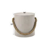 Gene - Fiber Concrete Accent Table - Gray - Furniture Home Direct