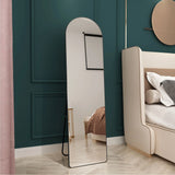 Arched Full Length Mirror With Frame For Bathroom Bedroom ing Store - Black - Furniture Home Direct