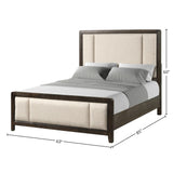 Upholstered Headboard & Footboard With Traditional Styling Bed - Furniture Home Direct