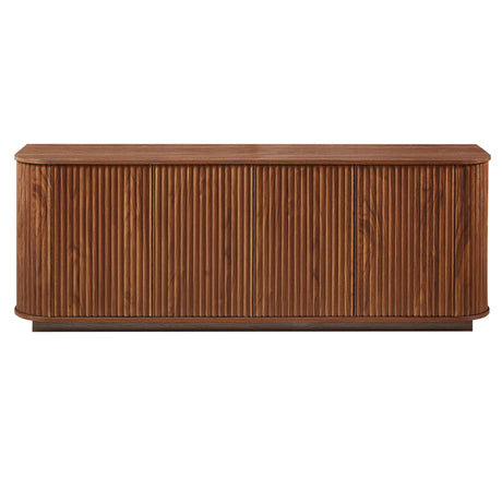 Contemporary Sideboard Storage Cabinet TV Stand With Wave Pattern - Furniture Home Direct