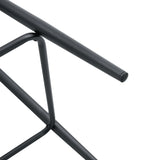 Counter Stool Set Faux Leather Tufted Cushions Black - Furniture Home Direct