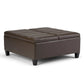 Ellis - Coffee Table Storage Ottoman Contemporary Design - Furniture Home Direct