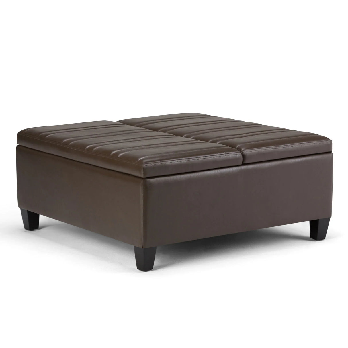 Ellis - Coffee Table Storage Ottoman Contemporary Design - Furniture Home Direct