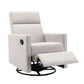 Modern Upholstered Rocker Nursery Chair Plush Seating Glider Swivel Recliner Chair - Furniture Home Direct