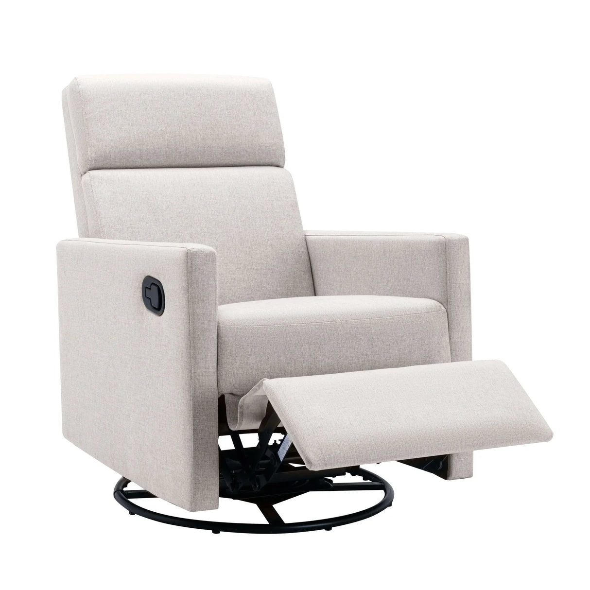 Modern Upholstered Rocker Nursery Chair Plush Seating Glider Swivel Recliner Chair - Furniture Home Direct
