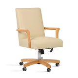 Dumont - Modern Farmhouse High Back Executive Home Office Chair - Neutral Cream Beige / Natural - Furniture Home Direct