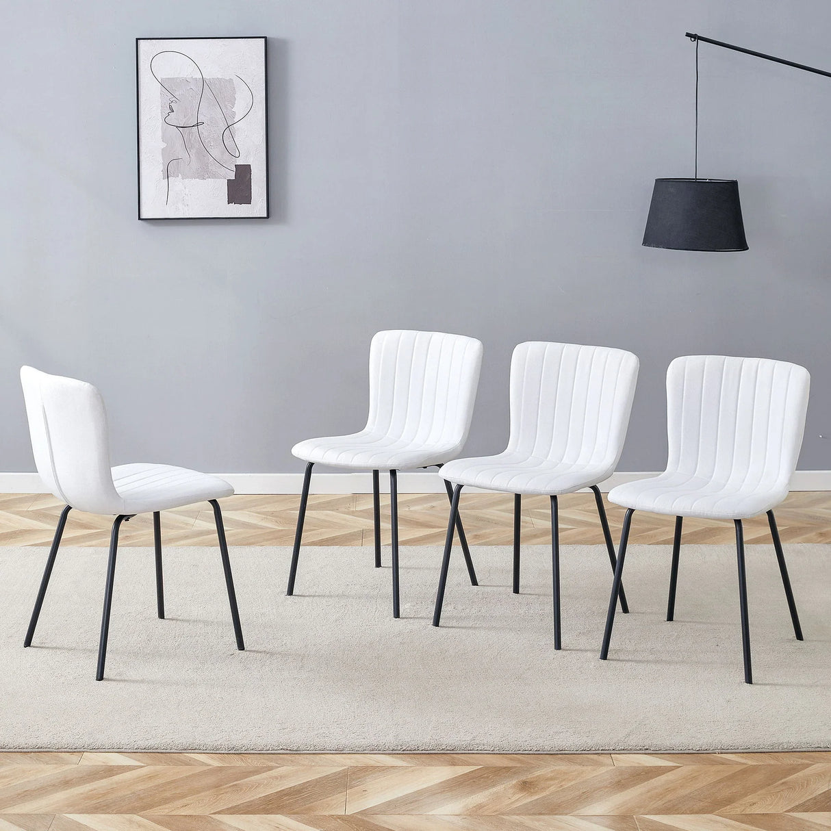 Luxury Minimalist Dining Chairs (Set of 4) - Furniture Home Direct