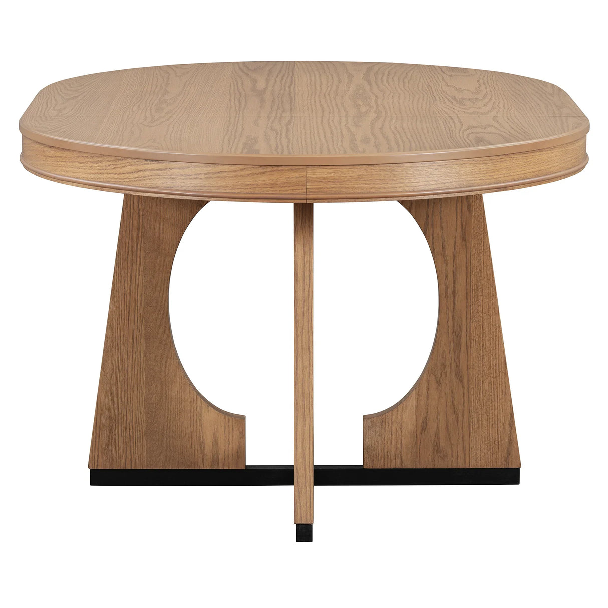 Dining Set Round Wood Table With Ladder Back Chairs Natural - Furniture Home Direct