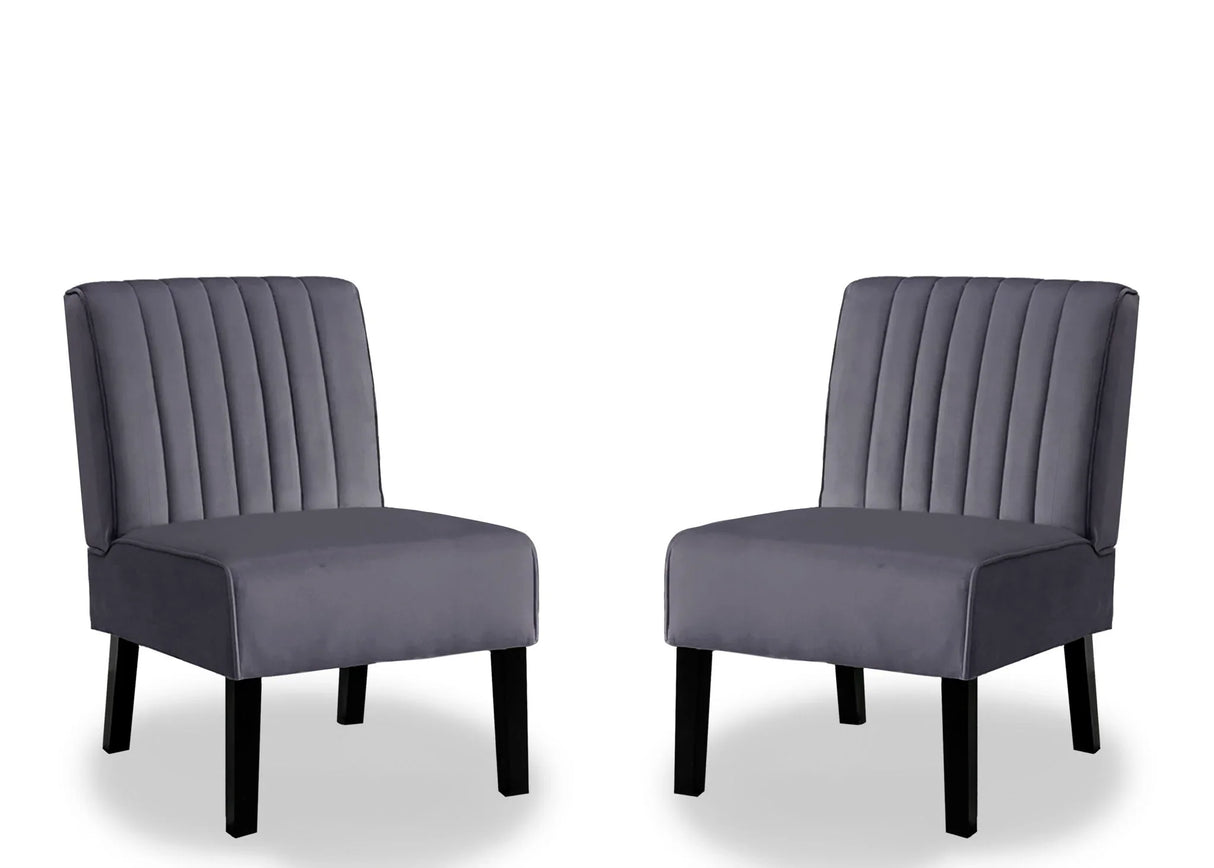 Reese - Mid-Century Modern Accent Chairs With Minimalist Design (Set of 2) - Furniture Home Direct