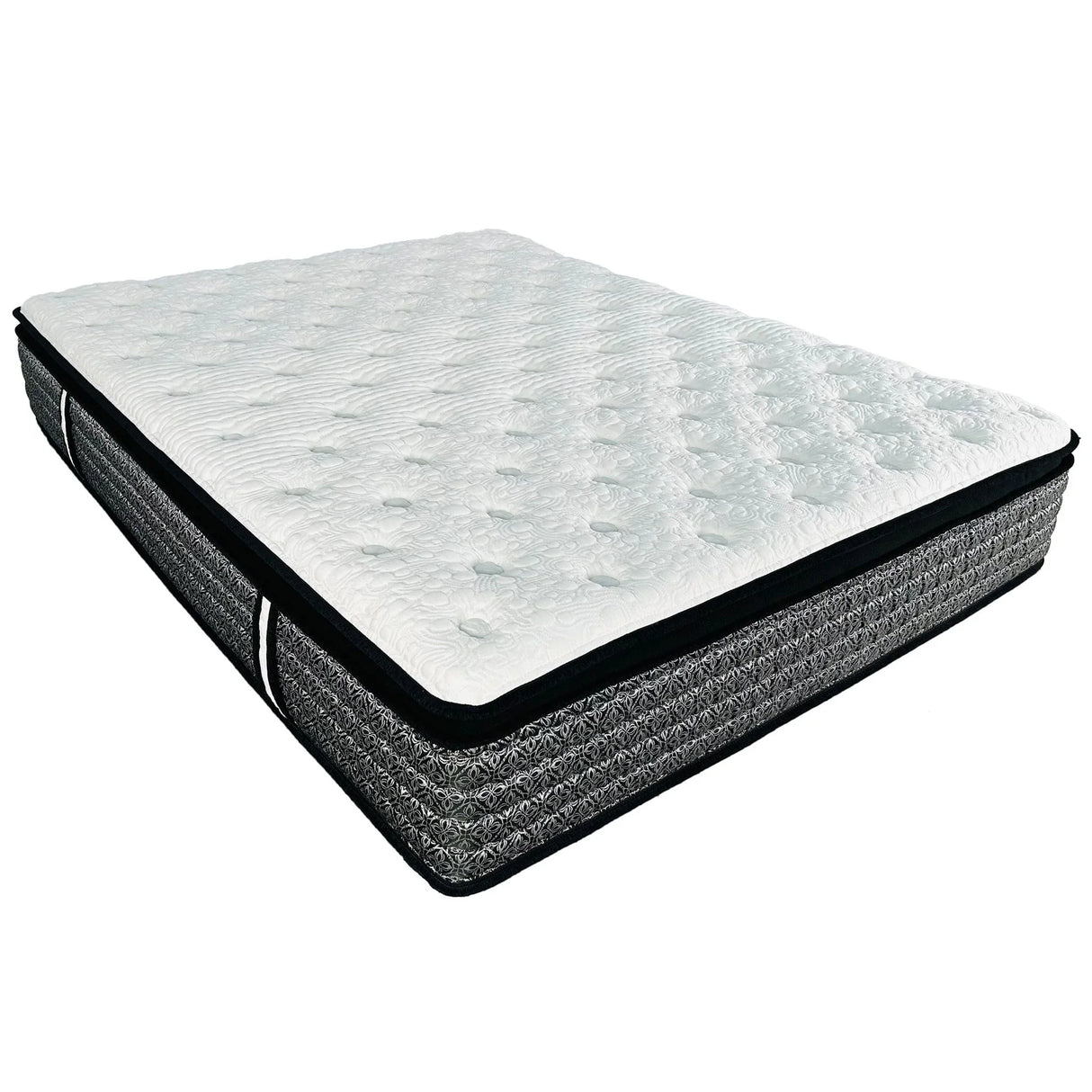 Premium 14" Queen Size Hybrid Mattress In A Box Plush Gel Memory Foam Top With Cooling Technology - Gray / White - Furniture Home Direct