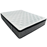 Premium 14" Queen Size Hybrid Mattress In A Box Plush Gel Memory Foam Top With Cooling Technology - Gray / White - Furniture Home Direct