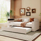 Upholstered Daybed With Storage Armrests, Trundle And Latest Integrated Bluetooth Audio System - Furniture Home Direct