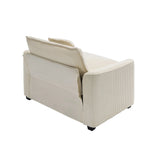 Elegant Corduroy Oversized Sectional Sofa Set With Deep Seats And Flexible Layout - Furniture Home Direct