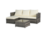 6 Piece Outdoor Patio Set - Beige - Furniture Home Direct