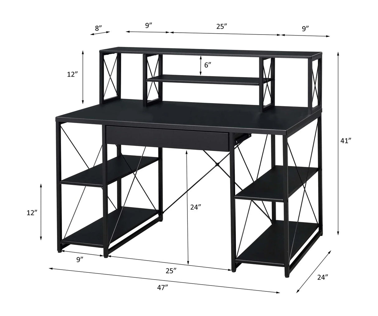 Amiel - All Purpose Writing Desk - Furniture Home Direct