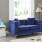 Elegant Track Arm Loveseat - Furniture Home Direct