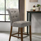 Auggie - 20.5" Fabric Counter Height Chair With Nailhead Trim - Furniture Home Direct