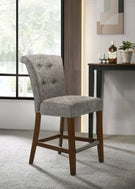 Auggie - 20.5" Fabric Counter Height Chair With Nailhead Trim - Furniture Home Direct