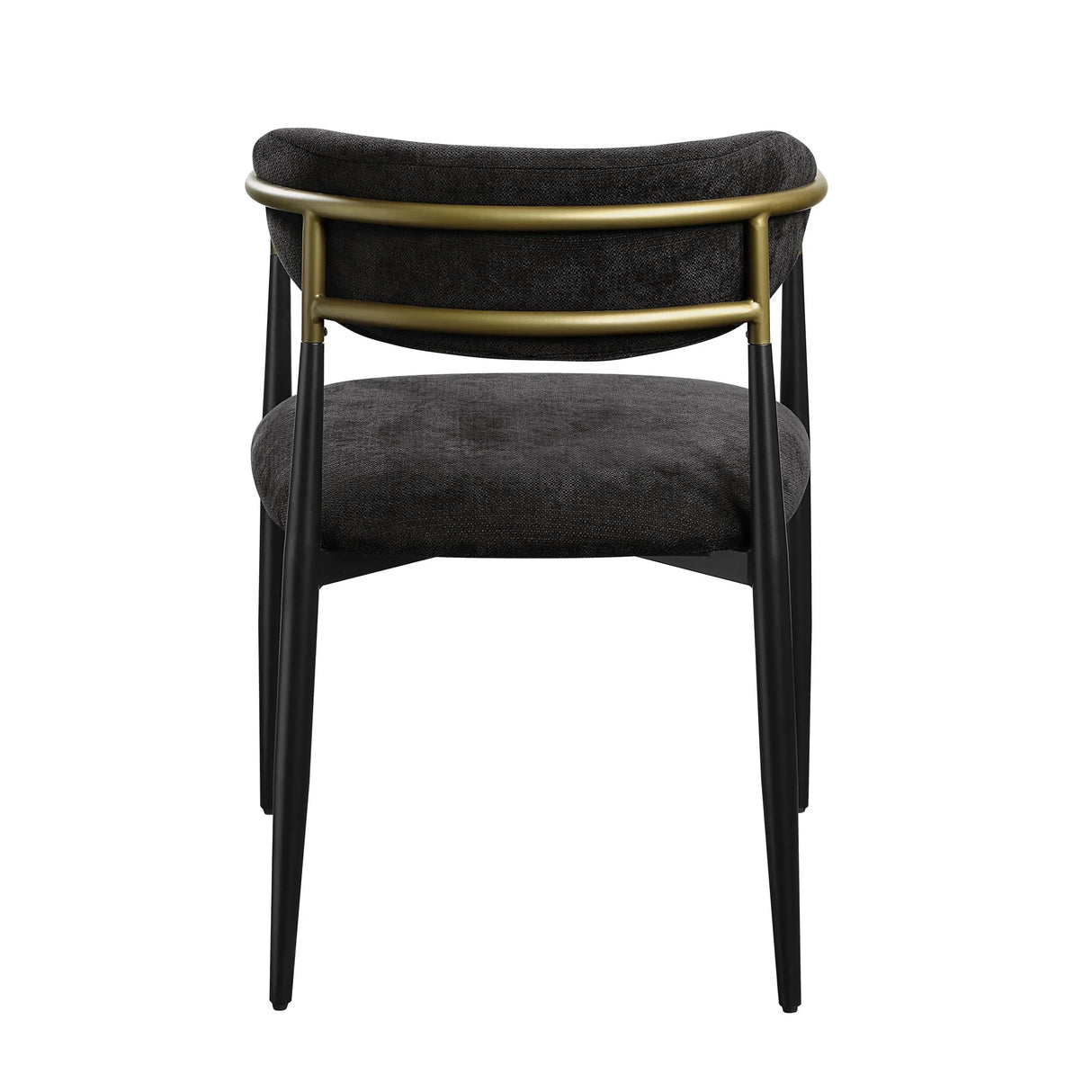 Jaramillo - Chenille Side Chair (Set of 2) - Black - Furniture Home Direct
