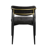 Jaramillo - Chenille Side Chair (Set of 2) - Black - Furniture Home Direct