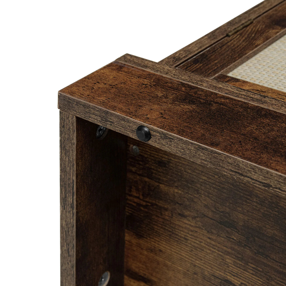 Storage Cabinet With Drawer And Adjustable Shelves Dark Brown - Furniture Home Direct
