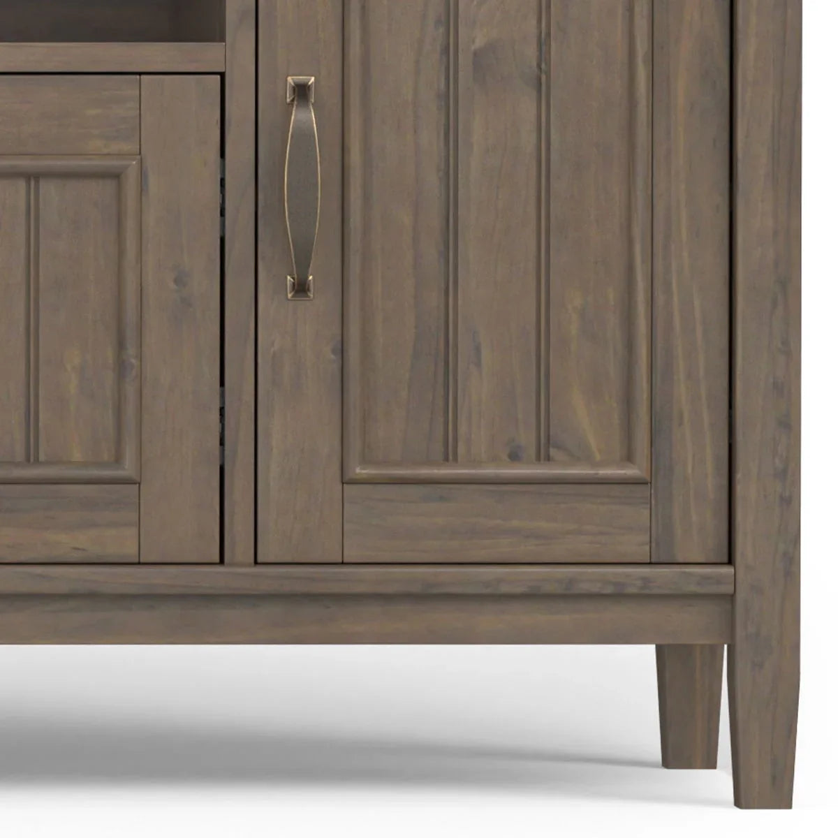 Lev - Handcrafted TV Media Stand - Smoky Brown - Furniture Home Direct