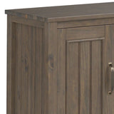 Lev - Handcrafted TV Media Stand - Smoky Brown - Furniture Home Direct