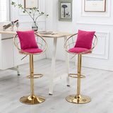 Unique Design Bar Chair, 360 Degree Rotation, Adjustable Height, Suitable For Dining Room And Bar - Furniture Home Direct