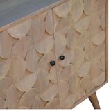 Hourglass Carved Cabinet - Marble - Furniture Home Direct