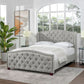 Fontana - Handcrafted Wingback Upholstered Platform Bed Frame - Furniture Home Direct