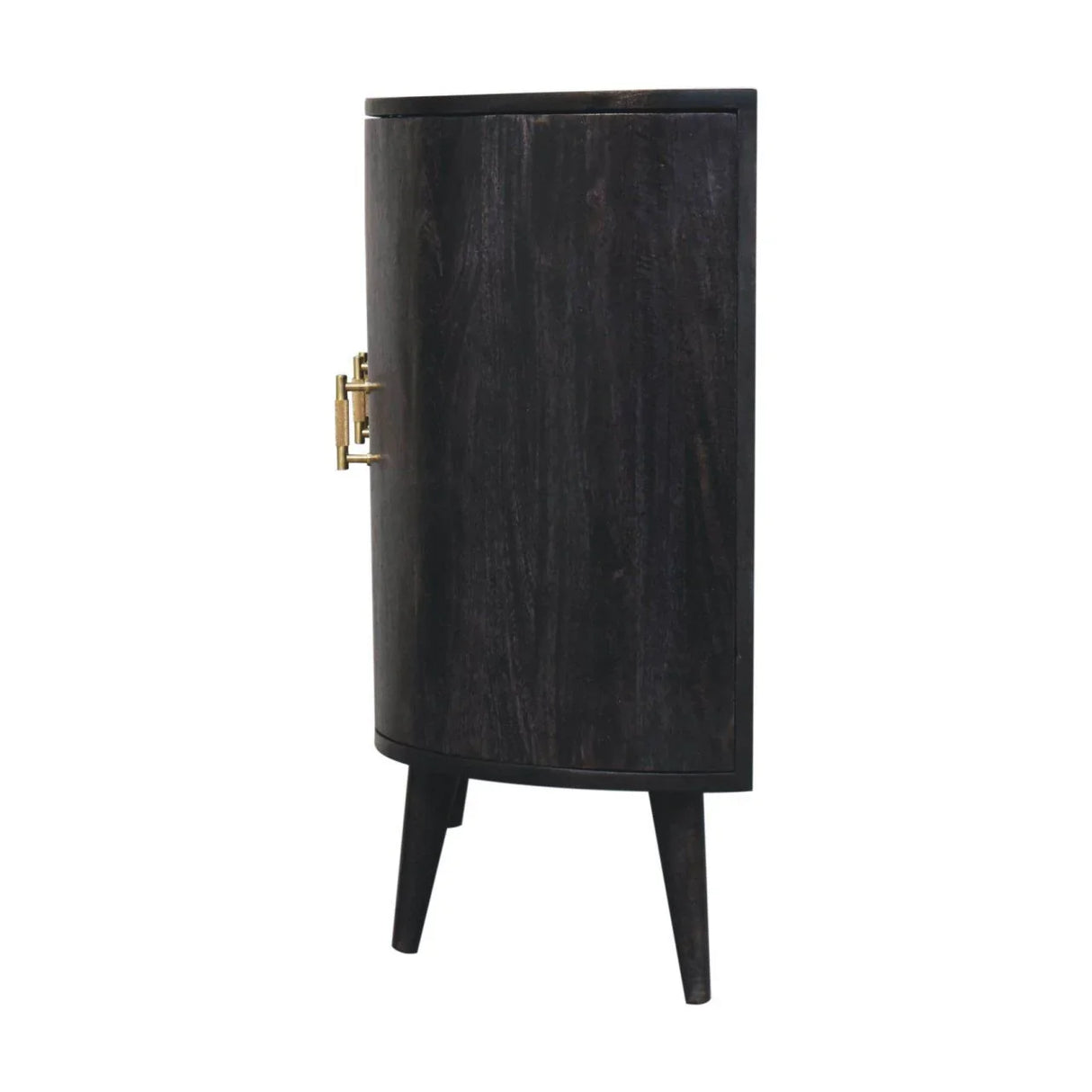 Quad - T Bar Cabinet - Ash Black - Furniture Home Direct