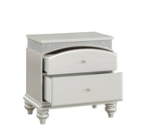 Maverick - Night Stand - Silver - Furniture Home Direct