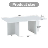 Coffee Table With X Leg Design For Living Room White - Furniture Home Direct