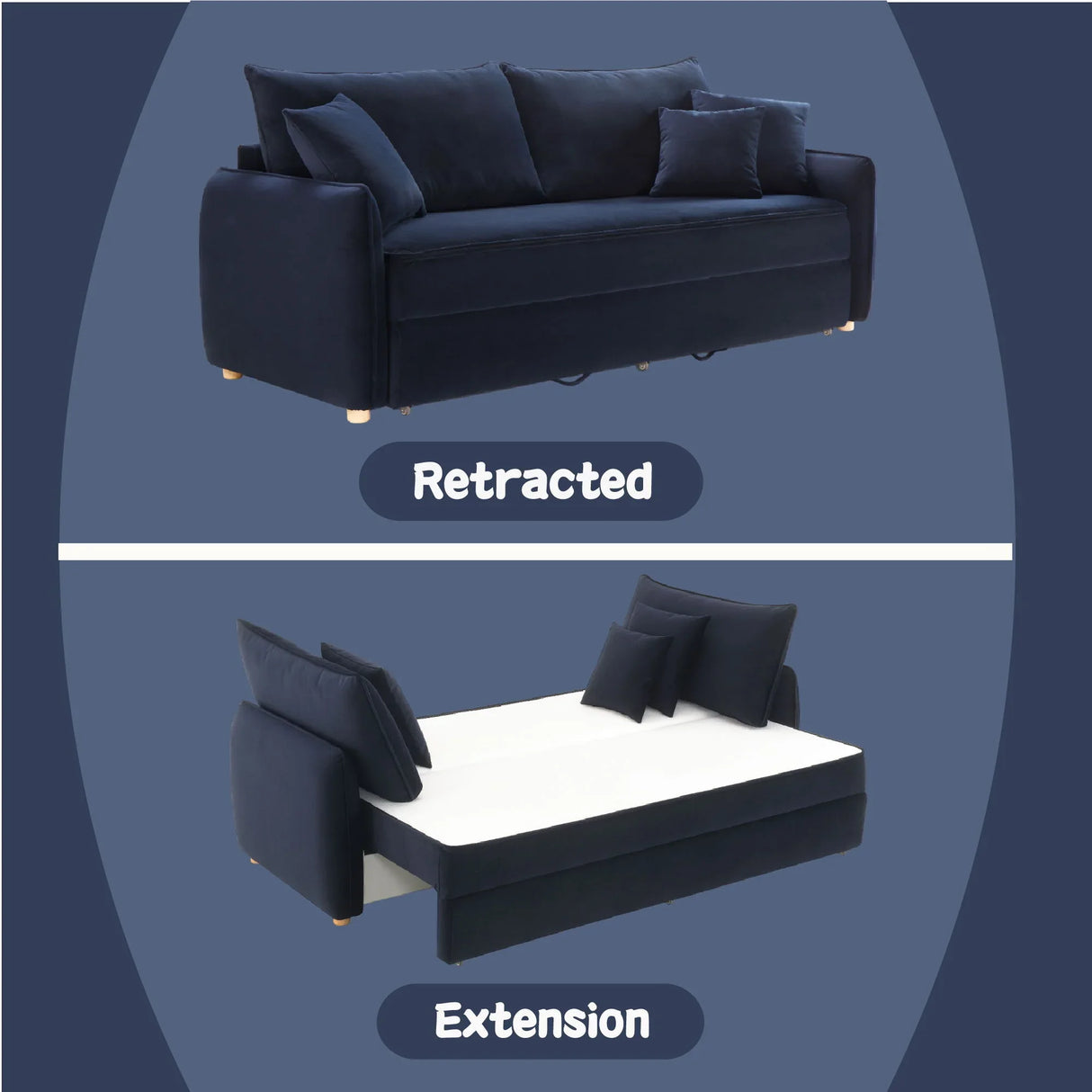 Irina - Pull Out Sleep With Storage - Furniture Home Direct