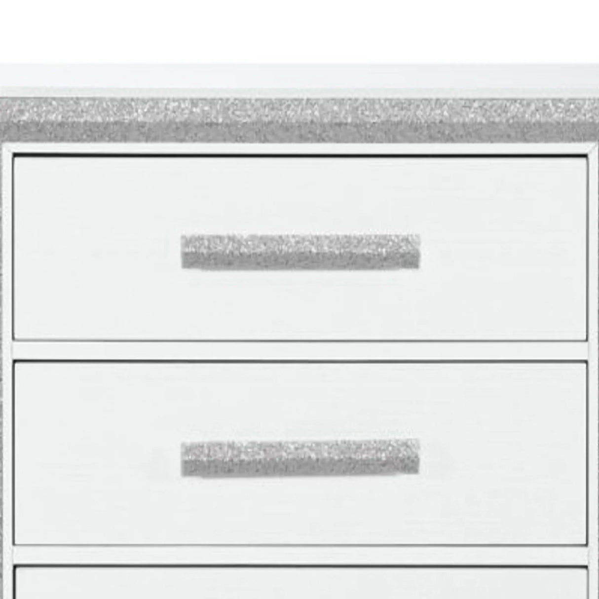 Bedroom Set Queen Size Contemporary Wood Pearl Silver - Furniture Home Direct