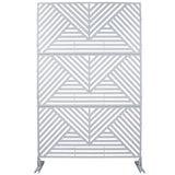 Freestanding Outdoor & Indoor Freestanding Metal Privacy Screen - Furniture Home Direct