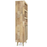 Jager - Bookshelf With Doors - Natural - Furniture Home Direct