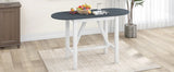 Dining Set Drop Leaf Counter Height With 2 Chairs White Gray - Furniture Home Direct
