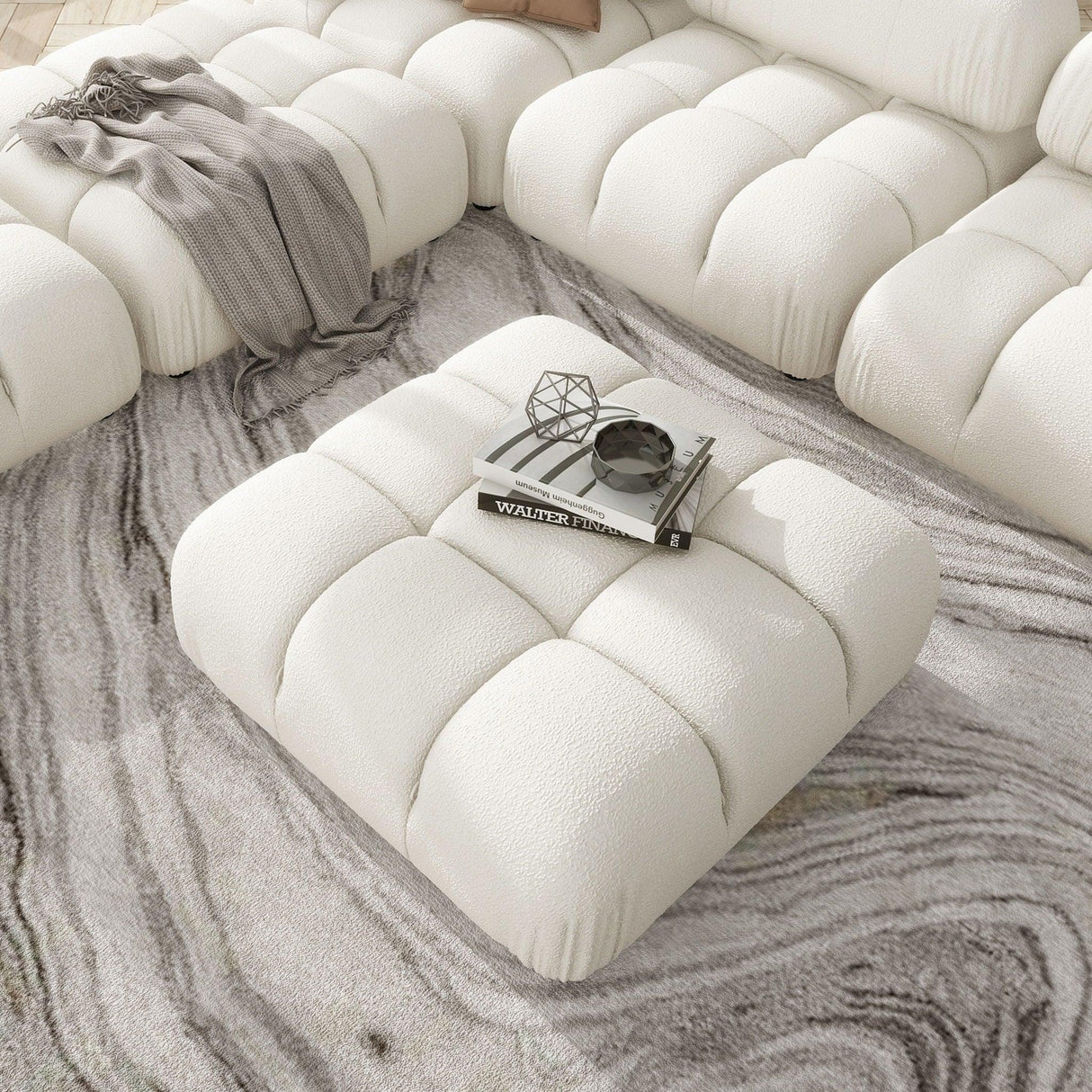 Marcel - Bubble Modular Modern Cocktail Ottoman - Furniture Home Direct